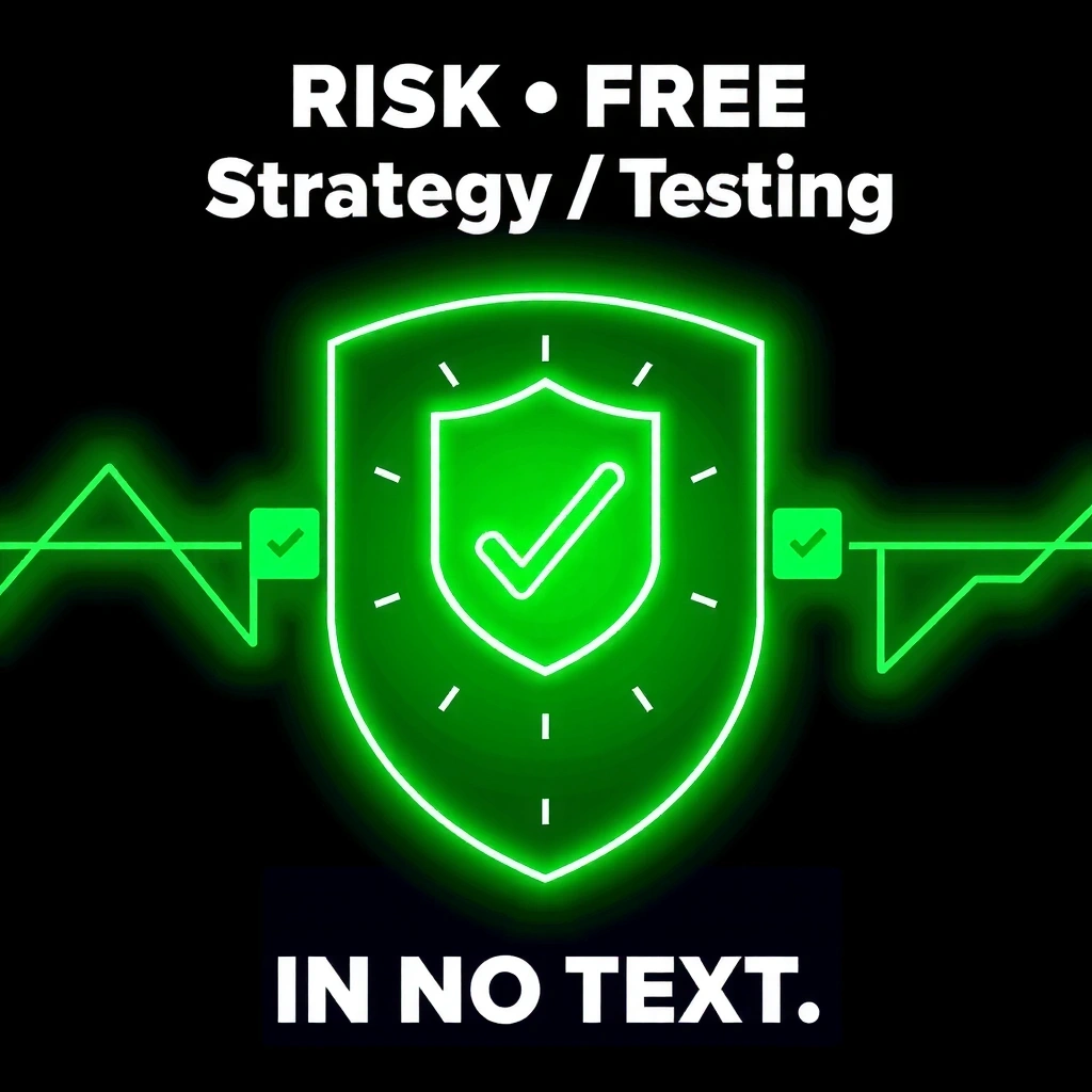 Risk-Free Strategy Testing icon